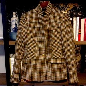 J. Crew Plaid Regent Blazer